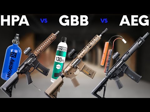 HPA vs GBB vs AEG! Pros and Cons. Whats The Best Airsoft Gun for You?