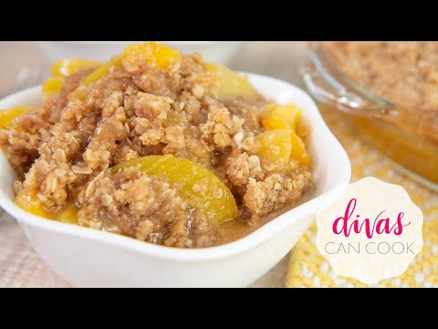 Old-Fashioned PEACH CRISP! I Love Easy Dessert Like This!