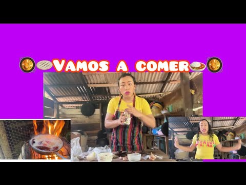 Cocinando en fogón, un rico adobo de puerco en el rancho 