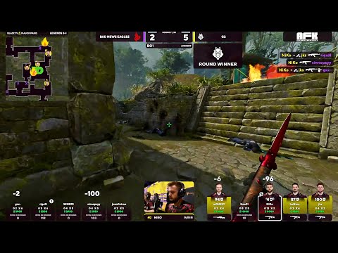 КАЗУАЛЬНЫЙ ЭЙС ОТ НИКОЛЫ КОВАЧА // G2 vs. BAD NEWS EAGLES // Blast.tv Paris Major 2023 Legends Stage