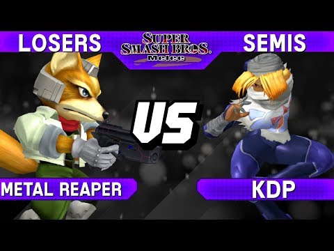 Smash Melee - Metal Reaper (Fox) vs KDP (Sheik) - S@LT 139 Losers Semis