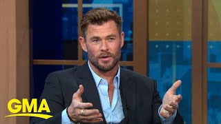Chris Hemsworth talks learning about his risk of developing Alzheimer's disease | GMA video