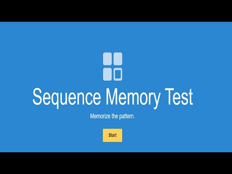 I took a sequence memory test