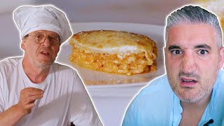 Italian Chef Reacts to MARCO PIERRE WHITE Vegetable Lasagna