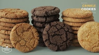 쫀득한~😋 3가지 맛 크랙 쿠키 만들기 : Chewy Crinkle Cookies 3 Ways Recipe | Cooking tree