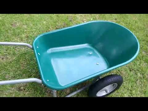 Safstar 2 Wheels Wheelbarrow, Heavy Duty Garden Cart Review, This wheelbarrow is just what we needed