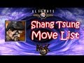 UMK3 MK3 Shang Tsung Move List