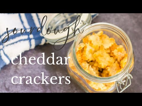 Sourdough Cheddar Crackers