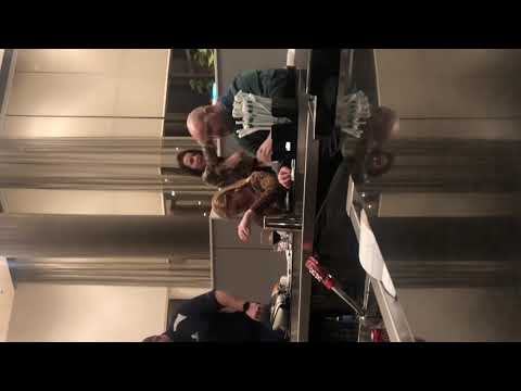 Drunk lady gets wild at the hotel