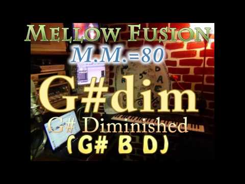 G# Dim (G# B D) Mellow Fusion - M.M.=80 - One Chord Vamp