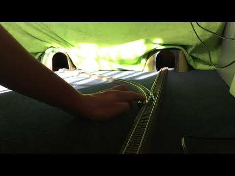 Der Kehrtunnel im Berg mit Ausweichstelle