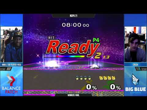 NGPU 21 SSBM - Yasu (Marth) vs. Crush (Fox) - Melee WF
