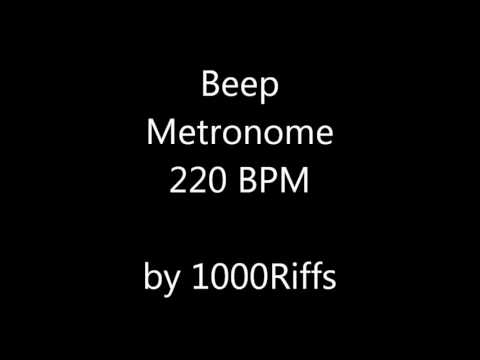 Beep Metronome 220 BPM - Beats Per Minute