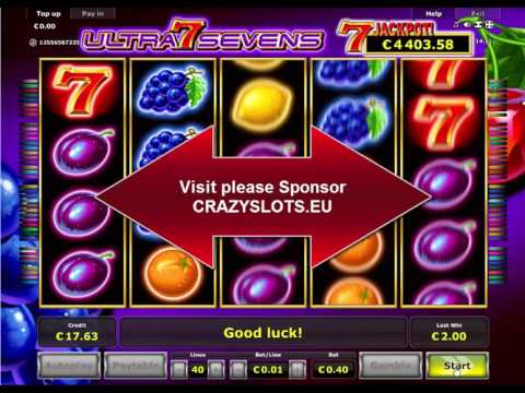 Ultra Sevens Slot - Free play Novomatic games