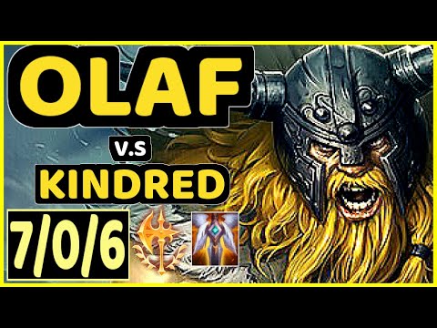 DJOKO (OLAF) vs KINDRED - 7/0/6 KDA JUNGLE GAMEPLAY - EUW Ranked GRANDMASTER
