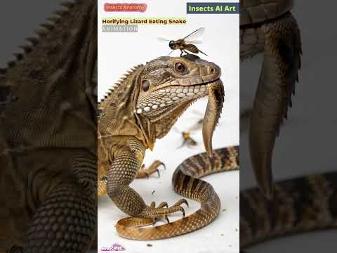 A Giant Lizard Vs Snake | Insects AI Art | 05