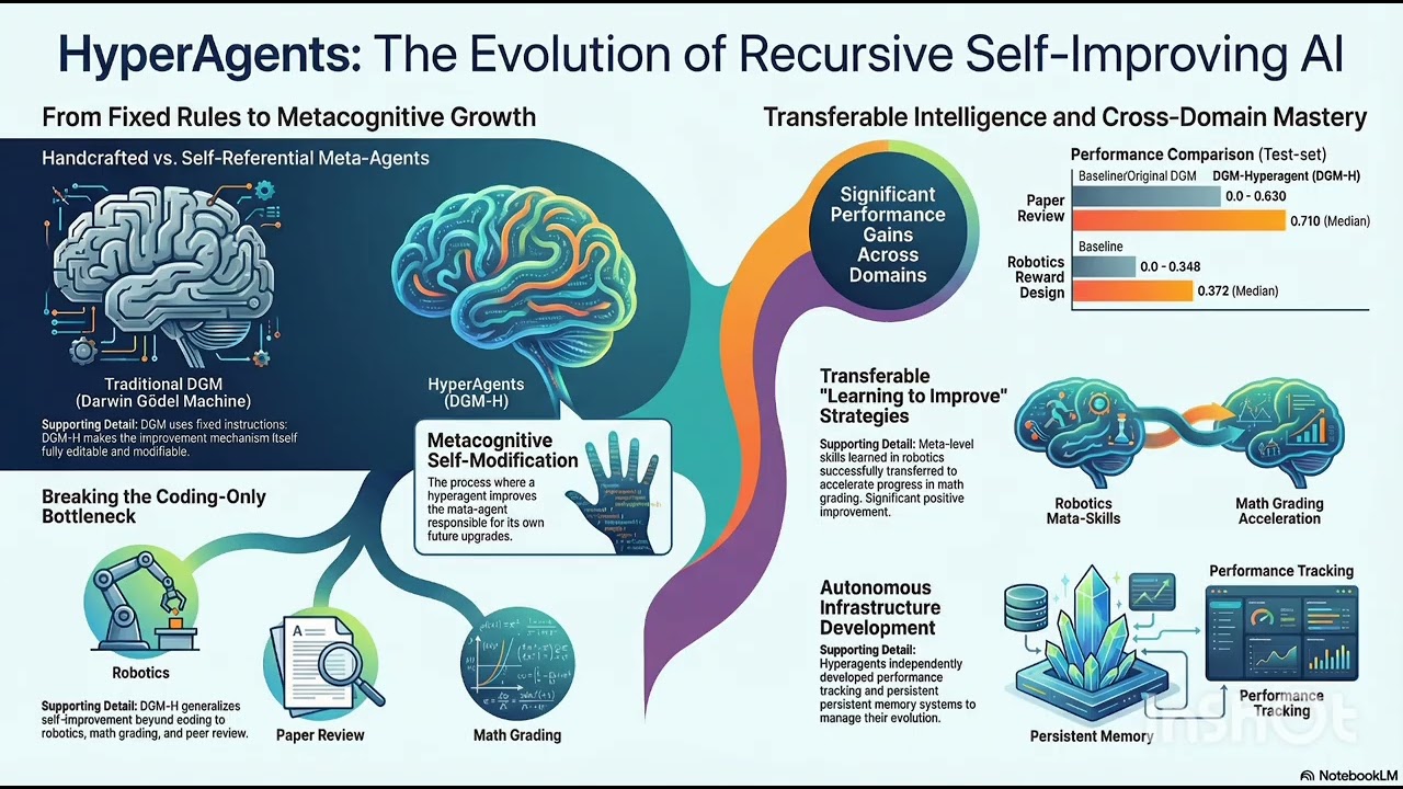 HyperAgents: Open-Ended Metacognitive Self-Improvement for Any Computable Task