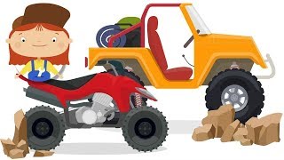 Doutora McWheelie. O jipe quebrou bem no meio do deserto!