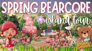 Spring Bearcore Island Tour! Aesthetic pastel vibes | ACNH | Animal Crossing New Horizons
