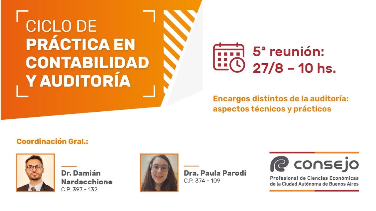 Ref. 2505NV. Ciclo de Práctica en Contabilidad y Auditoría 5º Reunión 2026