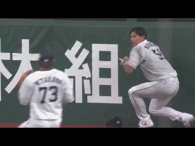 【ファーム】本日2度目のファインプレー!! ライオンズ・西川愛也 頭上を越えそうな当たりをスライディングキャッチ!! 2022年9月24日 埼玉西武ライオンズ 対 東北楽天ゴールデンイーグルス