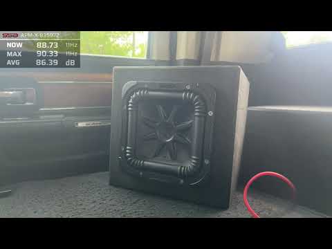 Knowledge is Power! KICKER Solobaric L7S 8” in a Sealed Application 111db@39Hz…Music Demo!!