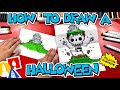 How To Draw A Halloween Folding Surprise (Skeleton Grave)