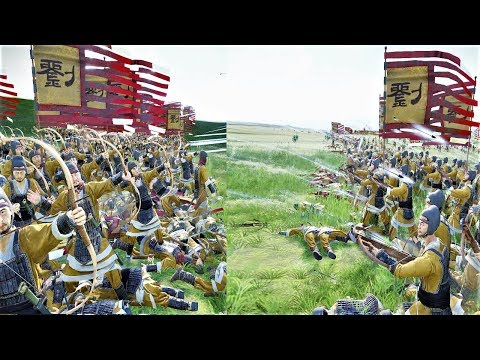 9000 Archers vs 9000 Crossbows Three Kingdoms Total War