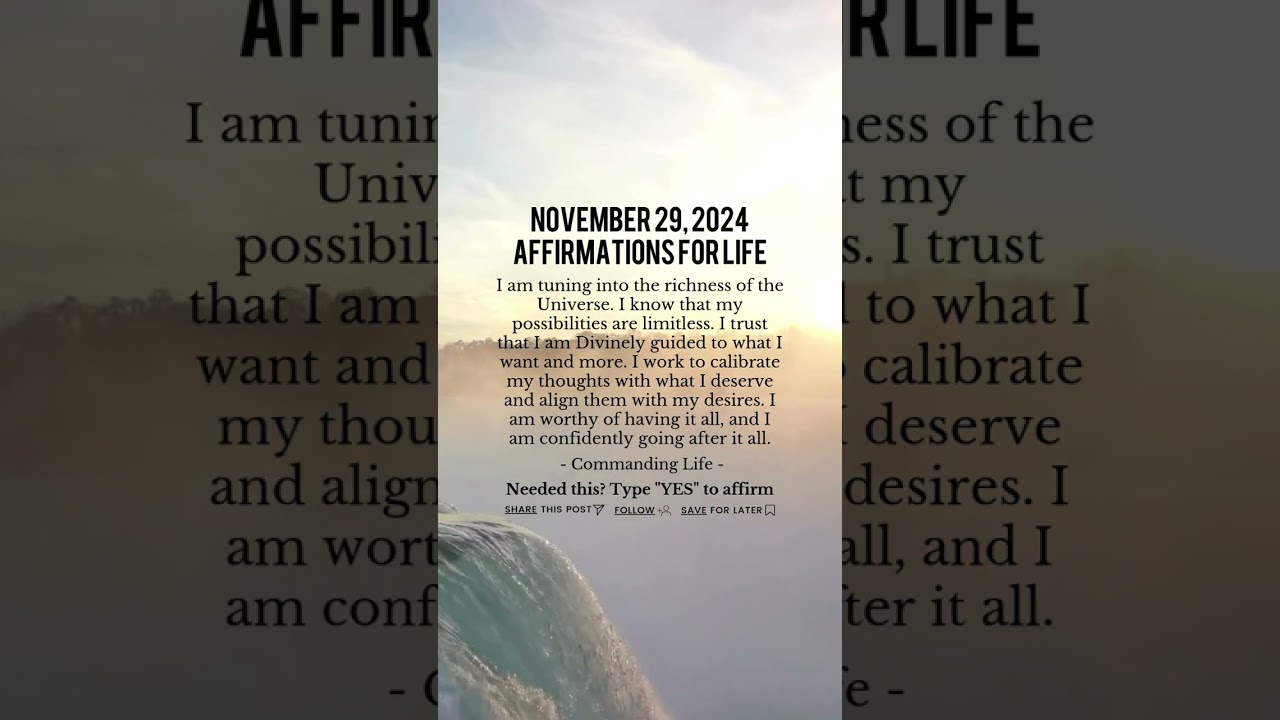 Affirmations for life