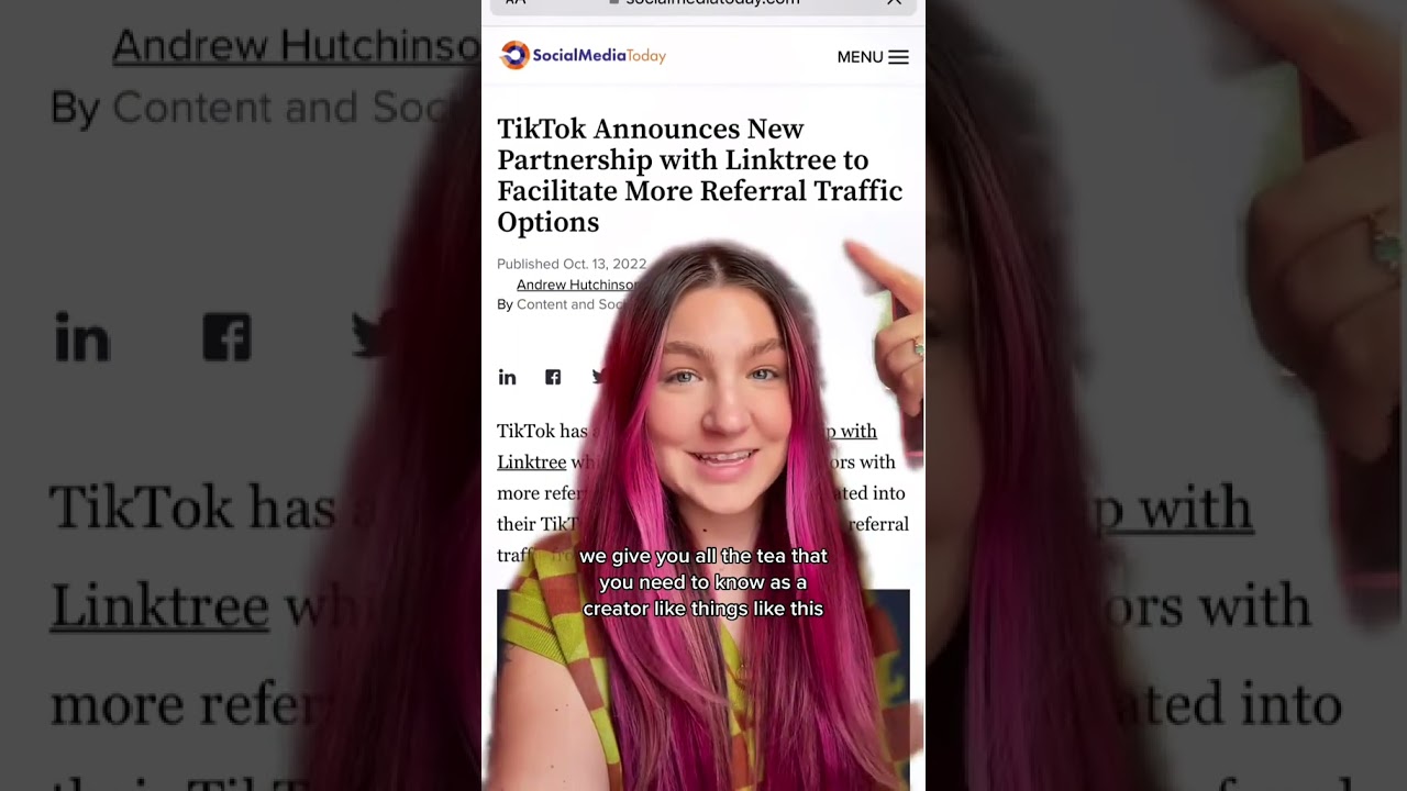 TikTok's New Partnership with Linktree