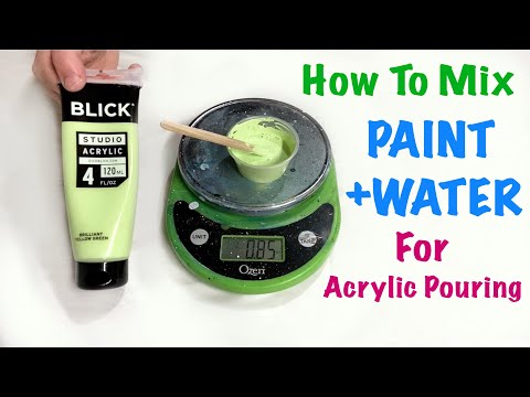 Mixing Paint With Just Water? How To Mix Paint For Dutch Pours ~ Demonstrating 3 Brands Of Paint!