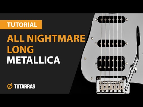 How to play ALL NIGHTMARE LONG by Metallica - Electric GUITAR LESSON