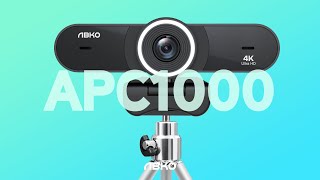 앱코 APC1000 4K UHD 웹캠 (블랙)_동영상_이미지