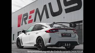 Video: Remus Edelstahl Racing-Komplettanlage ab OPF Honda Civic 11 Type R Typ FL