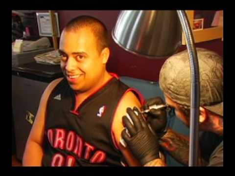 Mr.D gets a tattoo from Lucky Souls