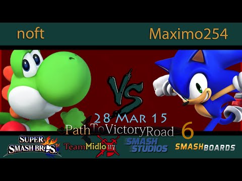 PTVR6 - noft (Yoshi) Vs. Maximo254 (Sonic) SSB4 Tournament Grand Finals   Smash 4 Wii U