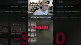 the $600 TRADEUP for a knife #new #xqc #cs2 #update