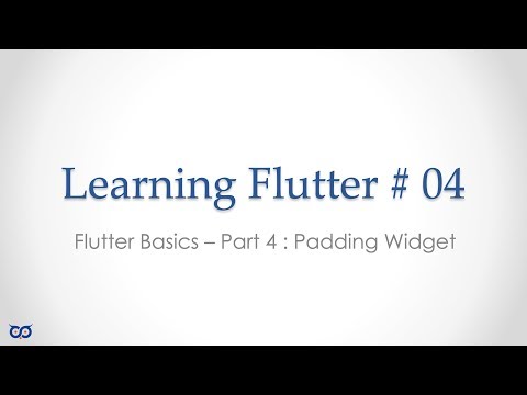 #flutter #dart #programming #learningflutter - S4 E4 - Padding Widget
