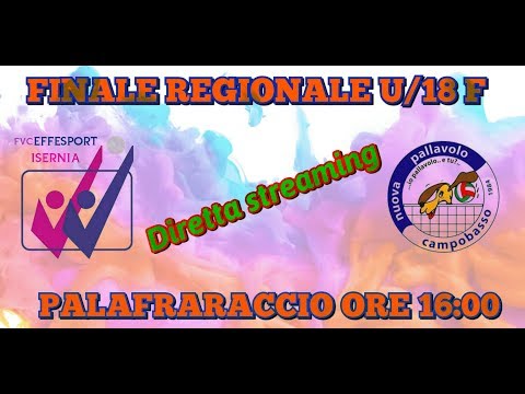 Live stream di Isernia Molise Sport  FINALE REGIONALE U/18 FEMMINILE