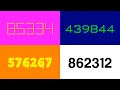 Colorful Numbers 1 To 1 000 000 Inspired By Numbers Tada