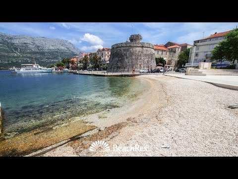beach Spomenik, island Korčula, Korčula, Croatia