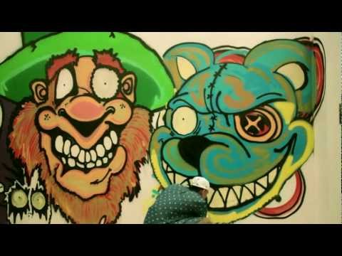 Chris Brown x Michael Farhat - Art Mobb Graffiti Collaboration