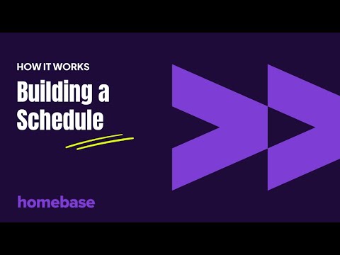 Building a Schedule with Homebase