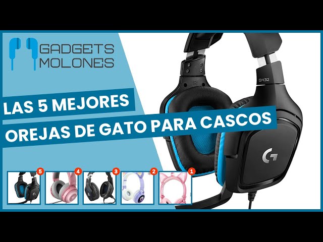 Vídeo relacionado con QOTSTEOS Auriculares inalámbricos para juegos, Bluetooth 5.0, plegables, inalámbricos, para juegos, niños, adultos, orejas de gato, con luz LED (gris y rosa)