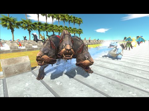 CEBERUS DESERT ISLAND DEATH RUN - Animal Revolt Battle Simulator
