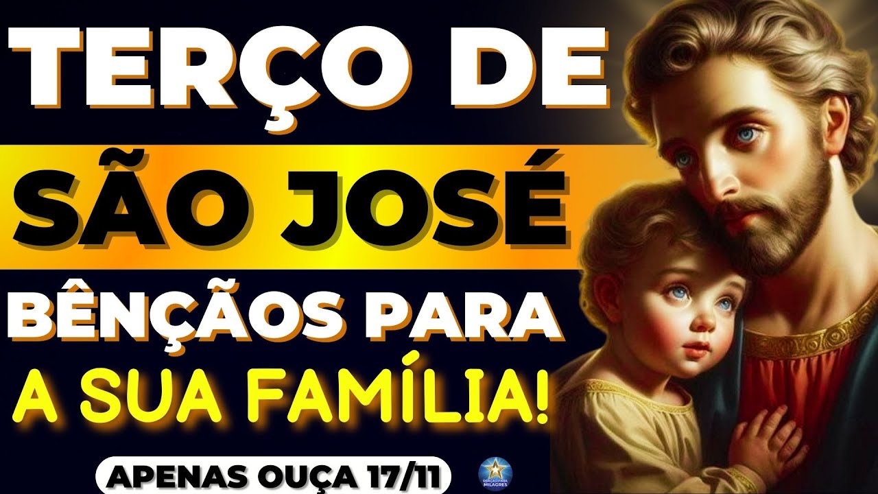 📿TERÇO DE SÃO JOSÉ DE HOJE 14/11/2024  PARA ABENÇOAR SUA FAMÍLIA🙏