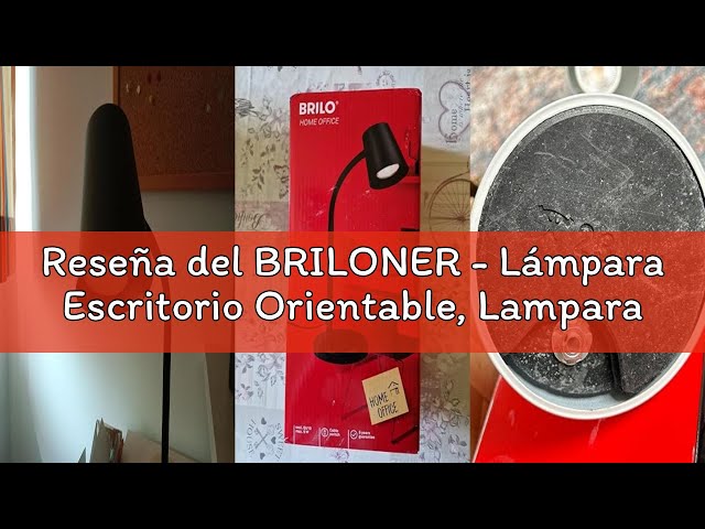 Vídeo relacionado con BRILONER - Lámpara Escritorio Orientable, Lamparas de Mesita de Noche, Lámpara de Mesa GU10 para Oficina, con Interruptor de Cable, Lampara Lectura, Lampara de Escritorio, Luz Escritorio, Negro