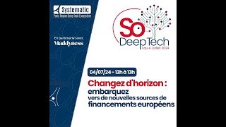 SDT 2024 – Changez d&rsquo;horizon&nbsp;: embarquez vers de nouvelles sources de financements européens