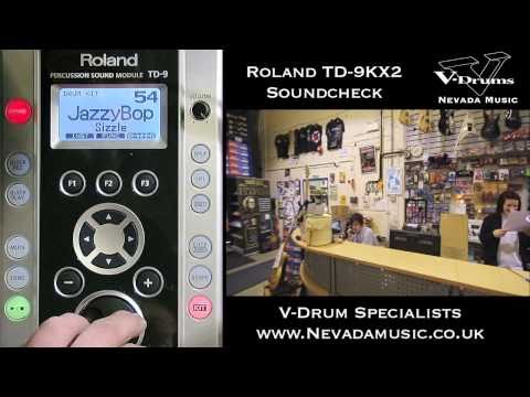 Roland TD-9KX2 V-Drums Full Soundcheck Demo
