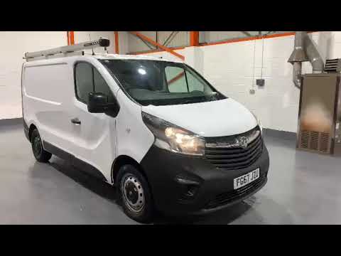 White Vauxhall Vivaro (FG67 JZU)